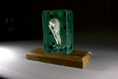 Crow on Emerald Swirl