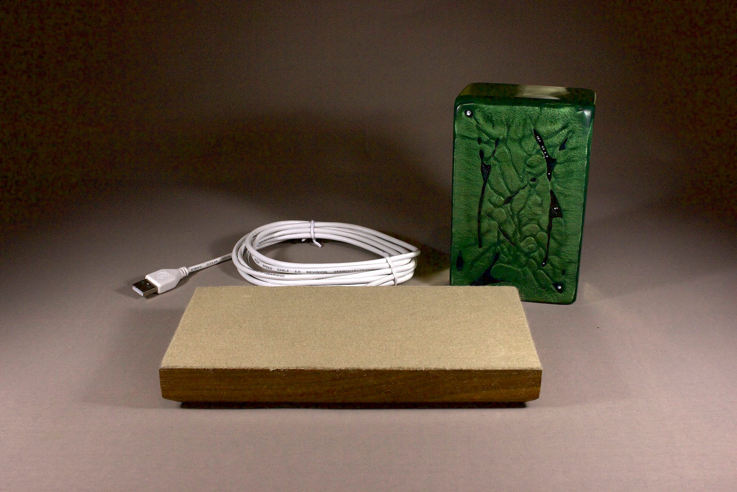 Crow on Emerald Swirl