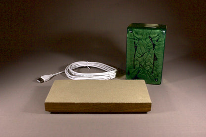 Crow on Emerald Swirl