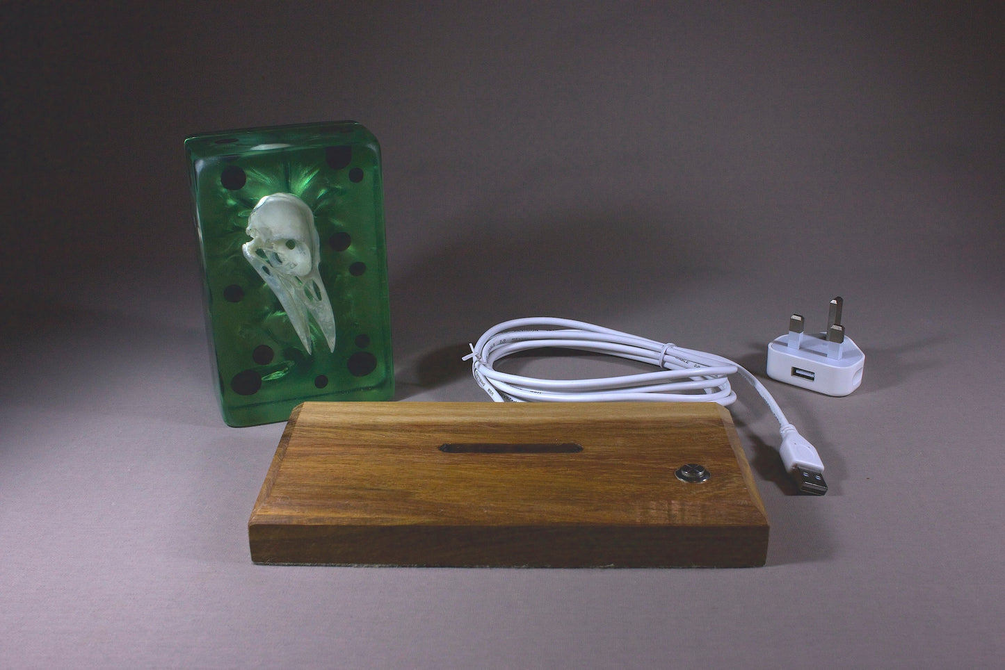 Crow on Emerald Swirl