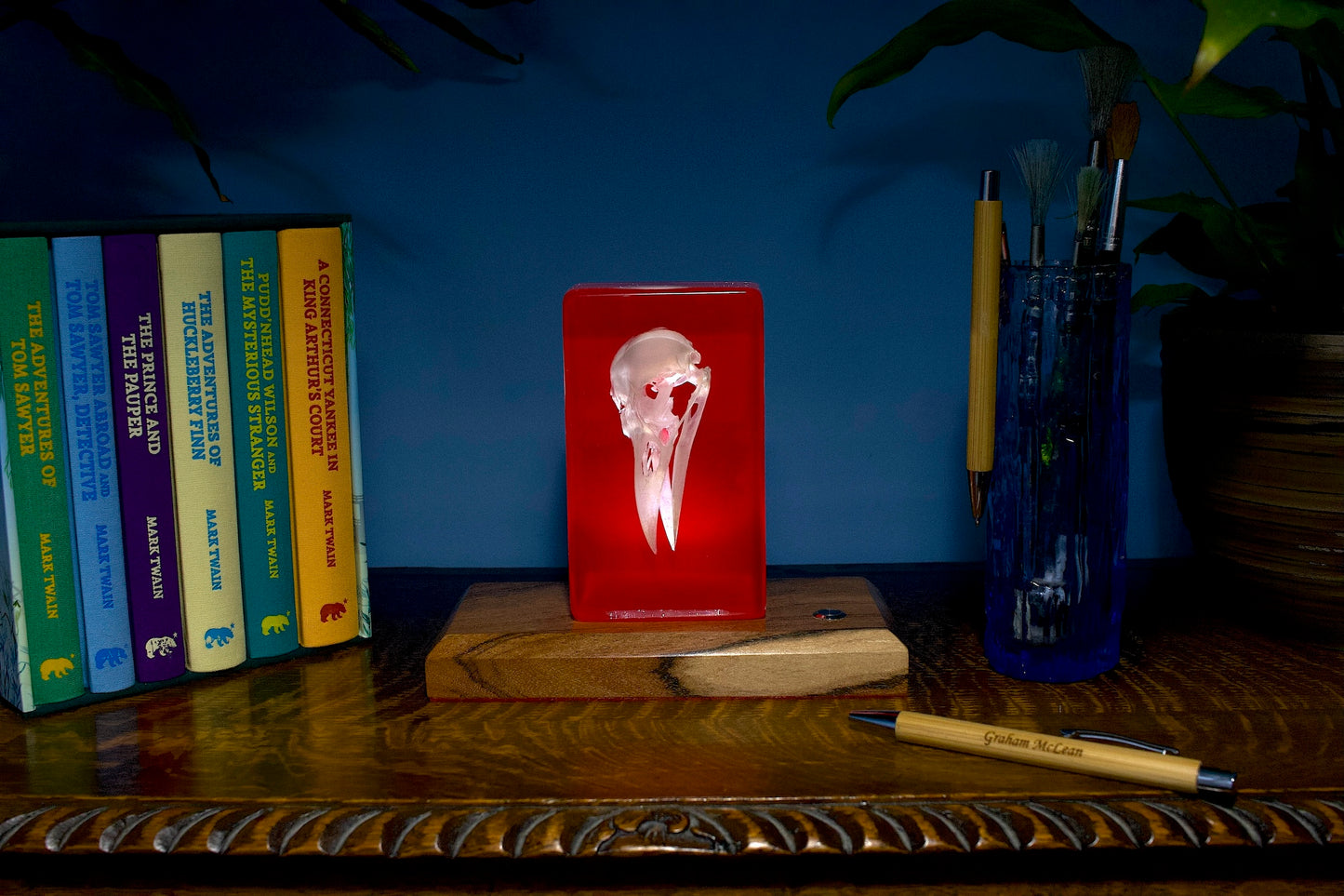 Crow on Red